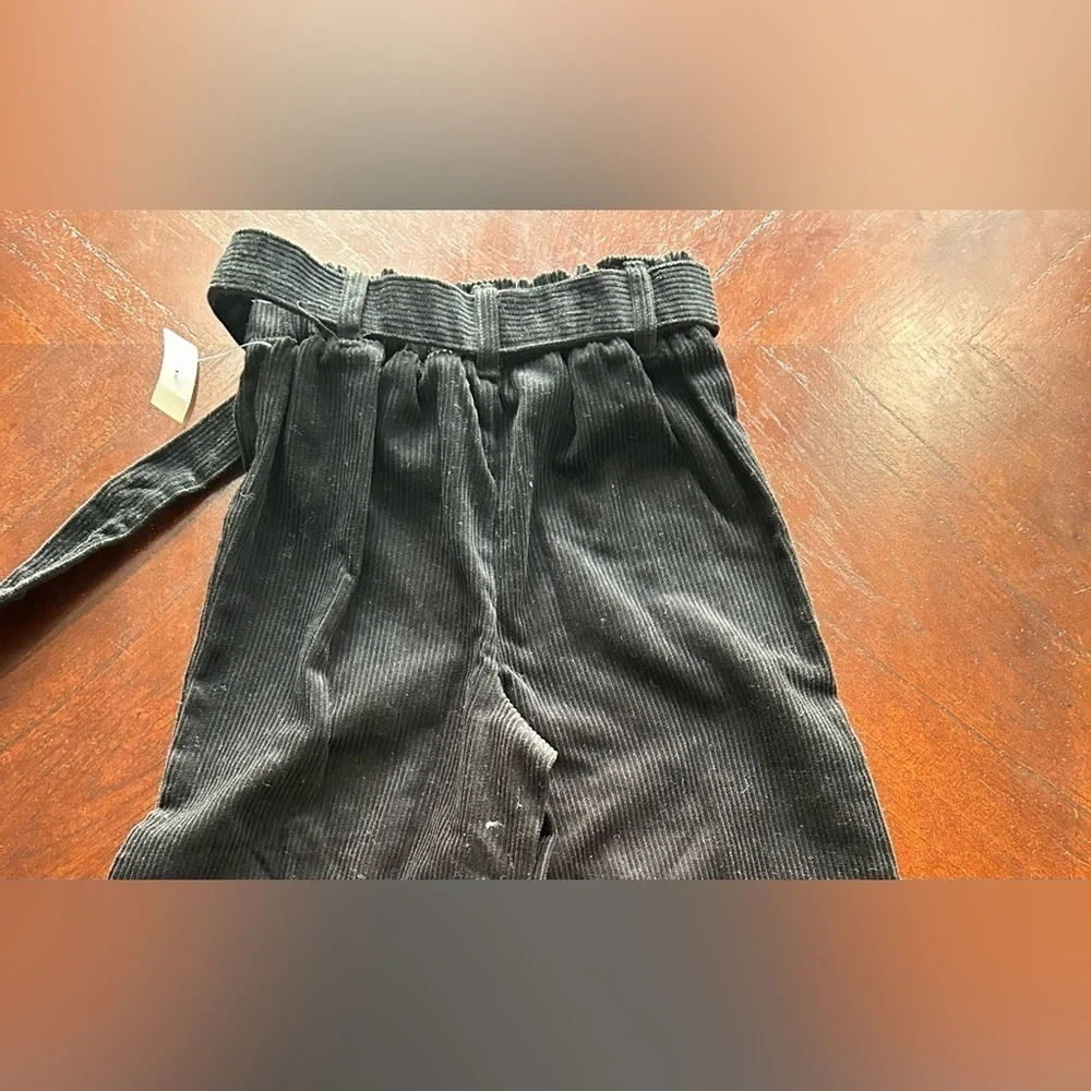 Kids Black Corduroy Pants size s( 5/6)